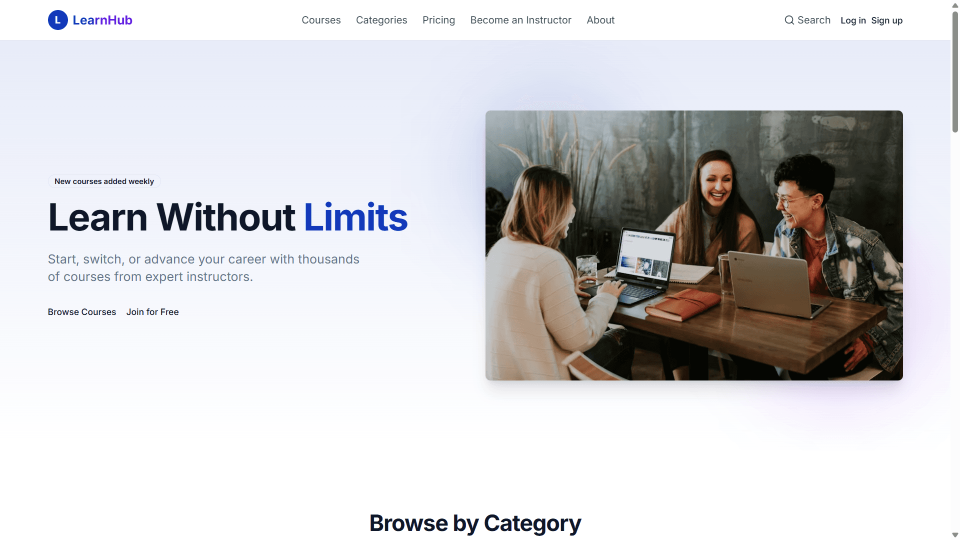 Learn Hub screenshot